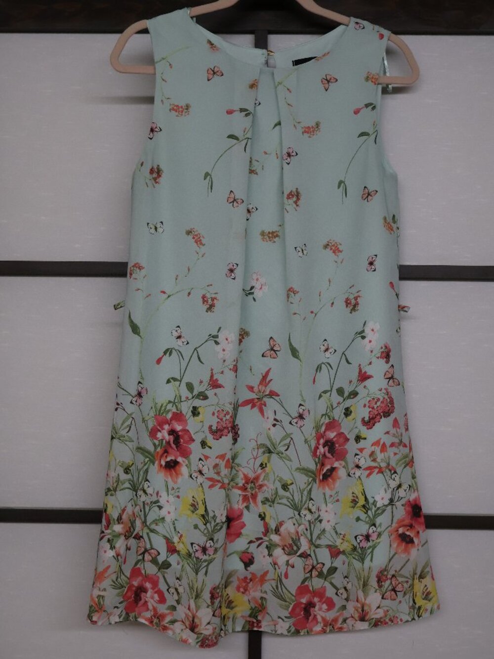 Primark/Atmosphere Light Blue Floral Dress Size 8 (USA) Summer Dress